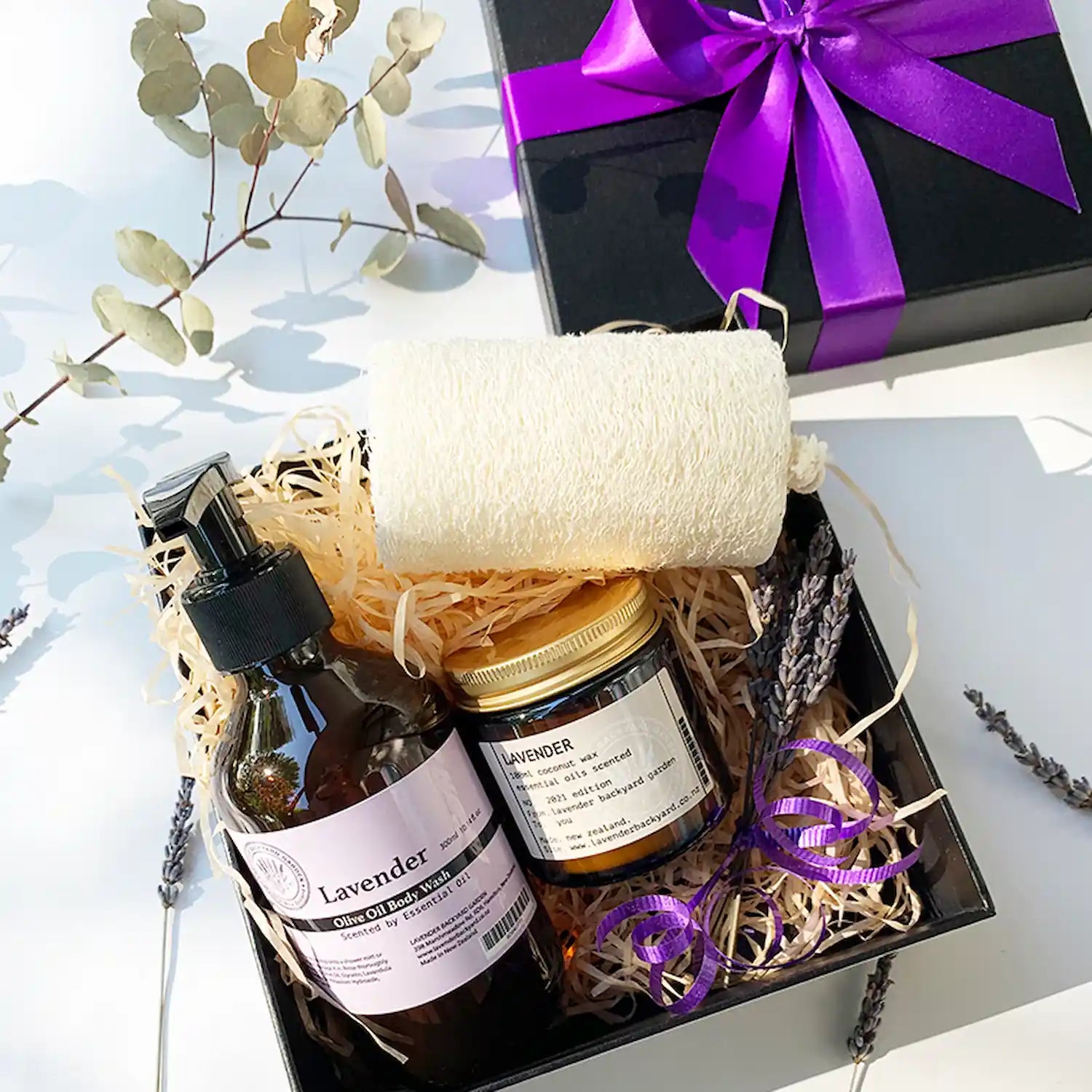 Ultimate Showertime Relaxation Gift Basket NZ Lavender Farm