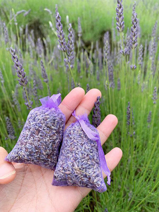 Purple Dried Lavender Sachet / dried flower lavender bag from NZ lavender farm