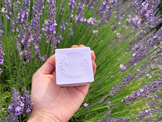 Lavender Goat Milk Handmade Soap scented by premium lavender fragrance from NZ lavender farm