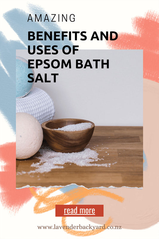 Amazing benefits and uses of epsom salt, NZ Lavender Epsom Salts for Bath helps you relax and sleepwell.
