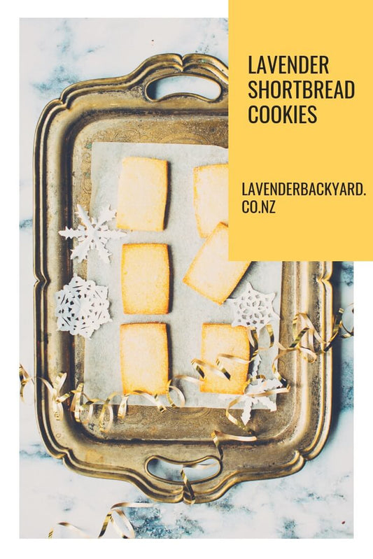 Buttery Lavender Shortbread Cookies Teatime Recipe, Lavender Backyard Garden NZ