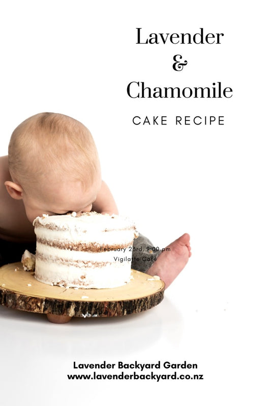 Cake Receipe  | Lavender Chamomile Cake Recipe
