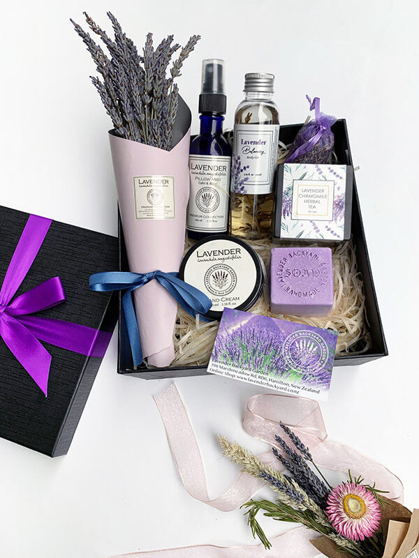 Wedding Anniversary Gifts, NZ Lavender Gift Basket