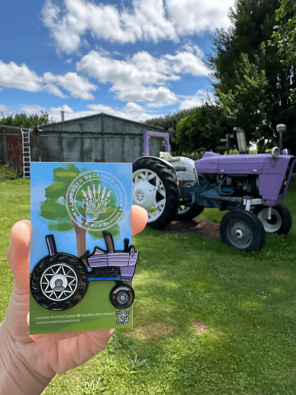 Lavender Purple Tractor Fridge Magnet