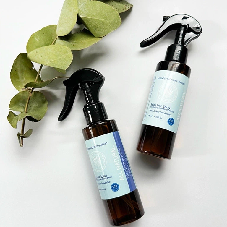 Natural lavender Stink-Free Spray product used for removing unwanted smells.