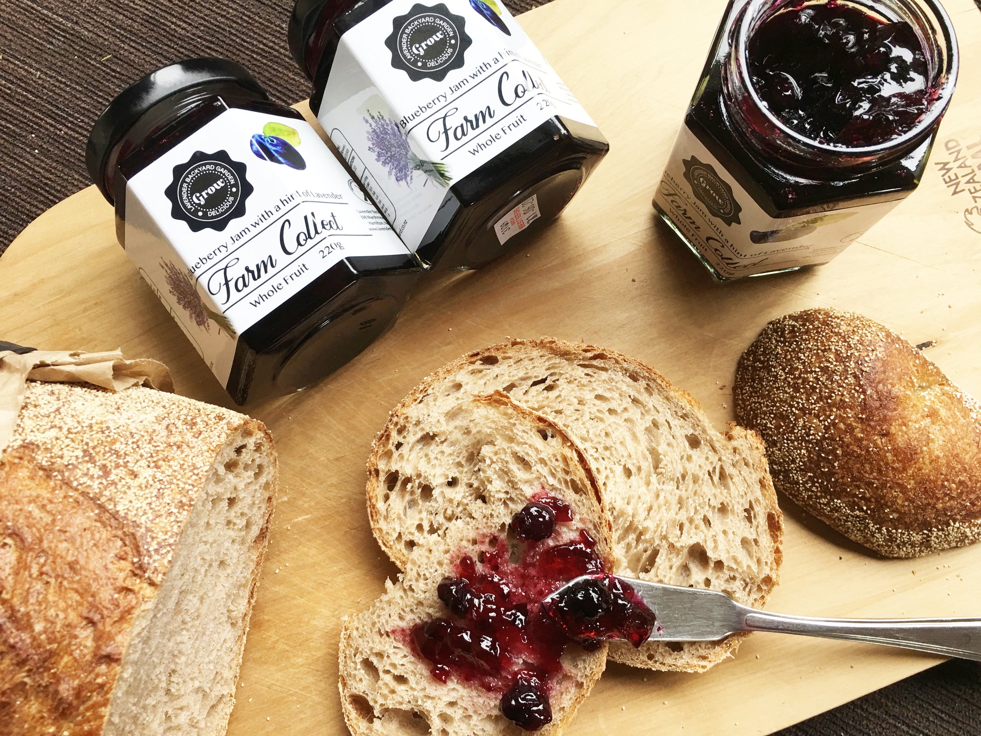 Blueberry Jam with a hint of lavender from NZ lavender farm