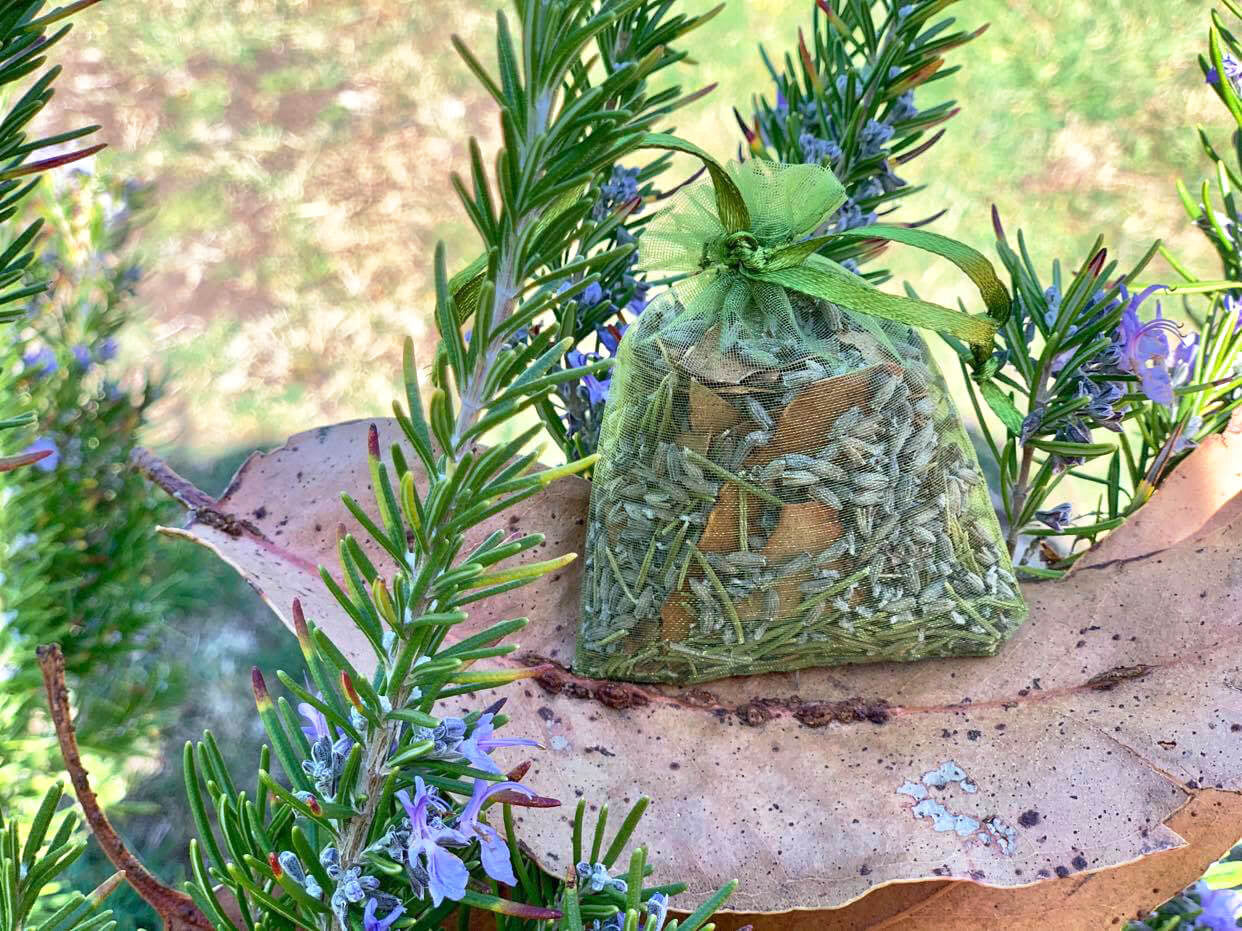 Eucalyptus, Rosemary & Lavender Sachet from Lavender Backyard Garden, a NZ lavender herb farm