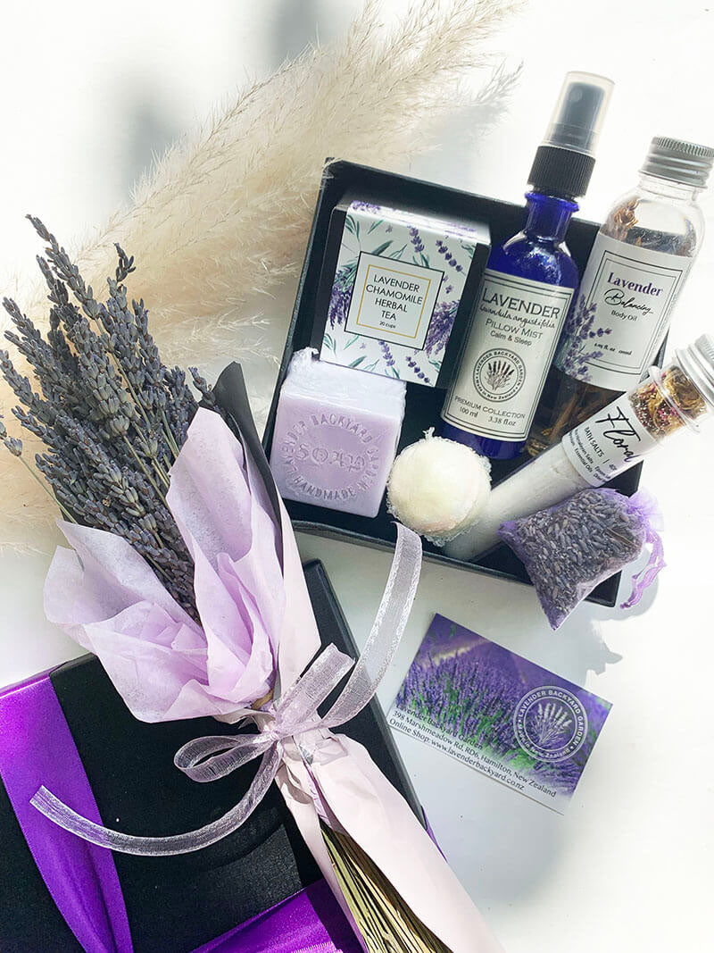 Good Vibes Lavender Gift Box, NZ Lavender Farm Gift Ideas