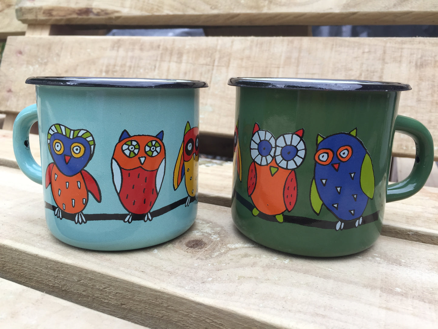 Regular Enamel Mug - Owl
