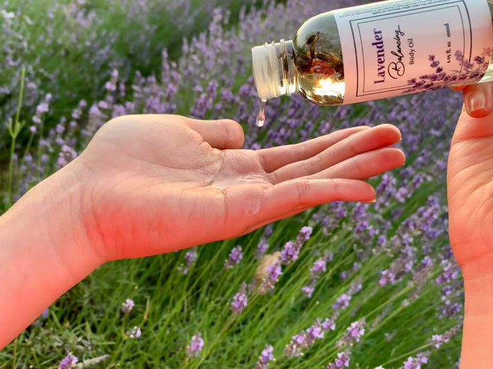Lavender Body Oil Argan Oil Glowing Skin Lavender Farm NZ Lavender