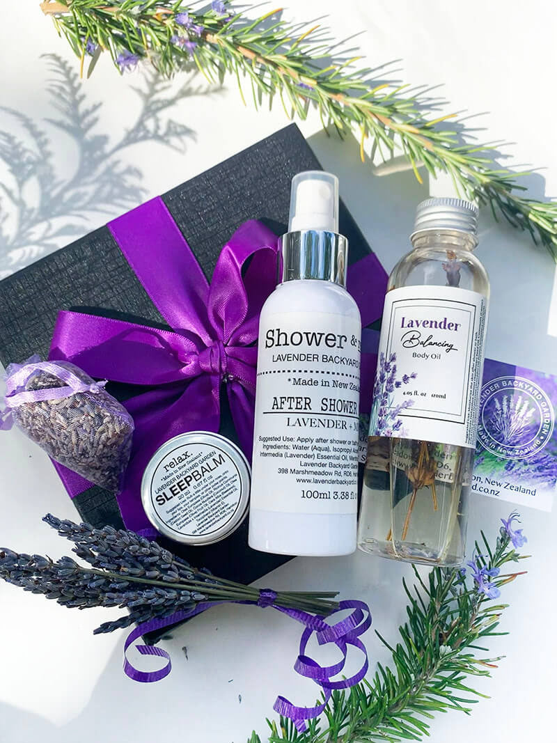 Merry Christmas! After-Shower Lavender Gift Box, NZ Lavender Gift Ideas