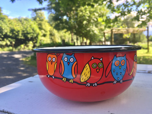 Enamel Bowl- Owl